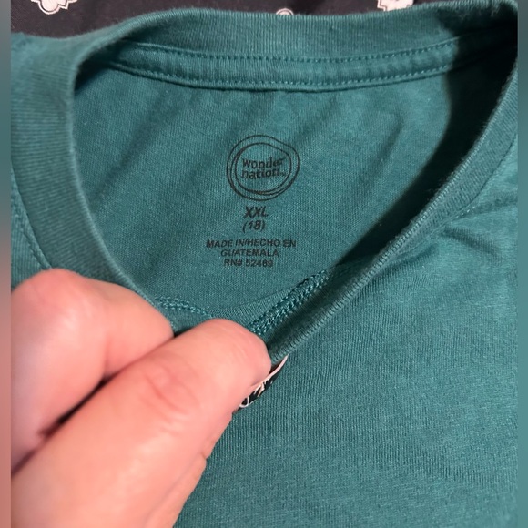 💰2/$10 Wonder nation kids green t-shirt- size xxl - Picture 3 of 6